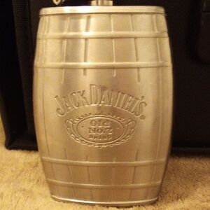 Jack Daniels Silver Barrel Flask